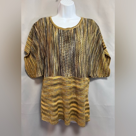 John Paul‎ Richard Top  Womens XL Multicolor  Blouse Striped - Picture 1 of 11